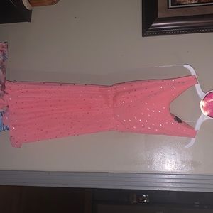 Girls 14 Lilt Pink Casual Sleeveless Dress